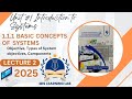 Lec 2"Basic concepts of Systems" Computer Science class 9 Unit 1