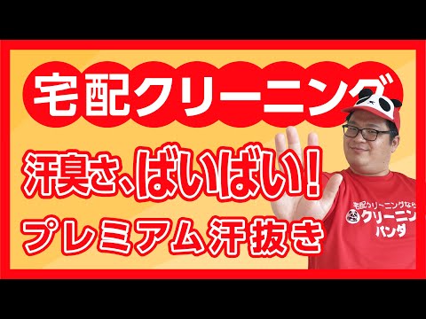 宅配クリーニングのプレミアム汗抜き【クリーニングパンダ】
