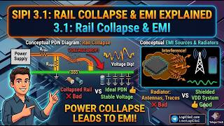 SIPI Part 3.1: Rail Collapse & EMI Explained | VLSI Signal Integrity and Power Integrity