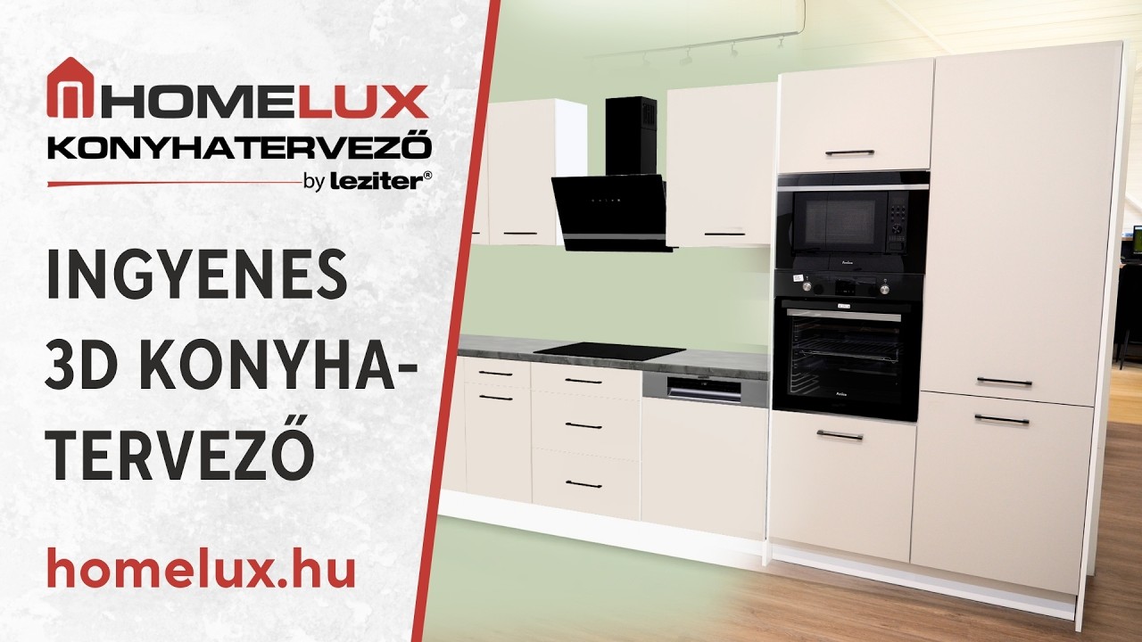 Homelux Lakberendezés — Homelux Konyhatervező – a tökéletes konyhád tervezése (YouTube video ad)