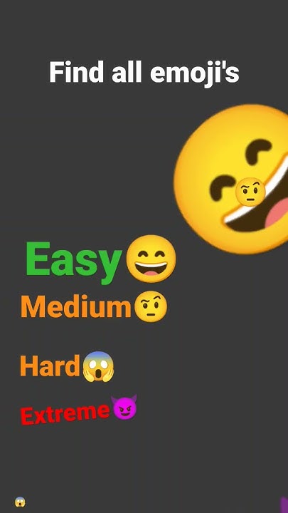 find all emojis+ I bet you can't find extreme - YouTube