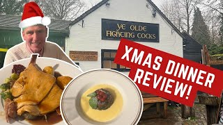 Reviewing a CHRISTMAS DINNER at the 'OLDEST PUB in ENGLAND'!