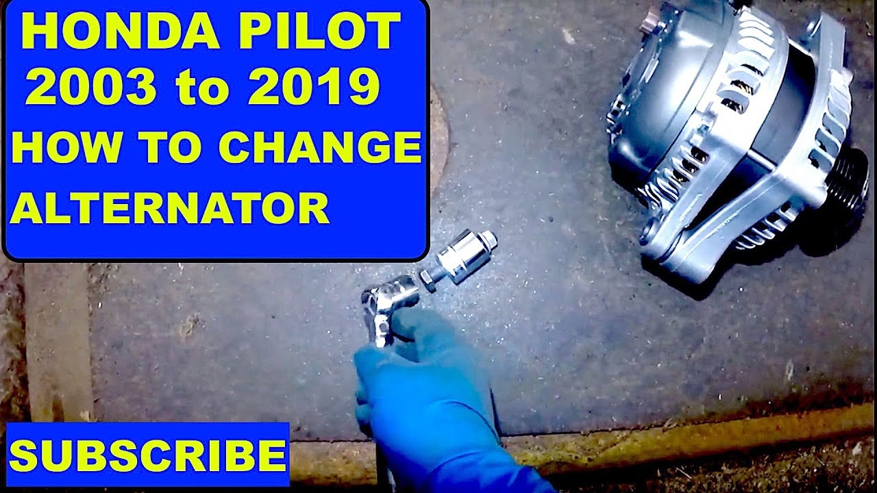 How to replace Alternator on 2017 Honda Pilot - YouTube