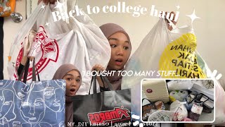 BACK TO COLLEGE HAUL | I bought too much stuff…. | Mr.DIY, NINSO, Shopee, The Store, Aeon