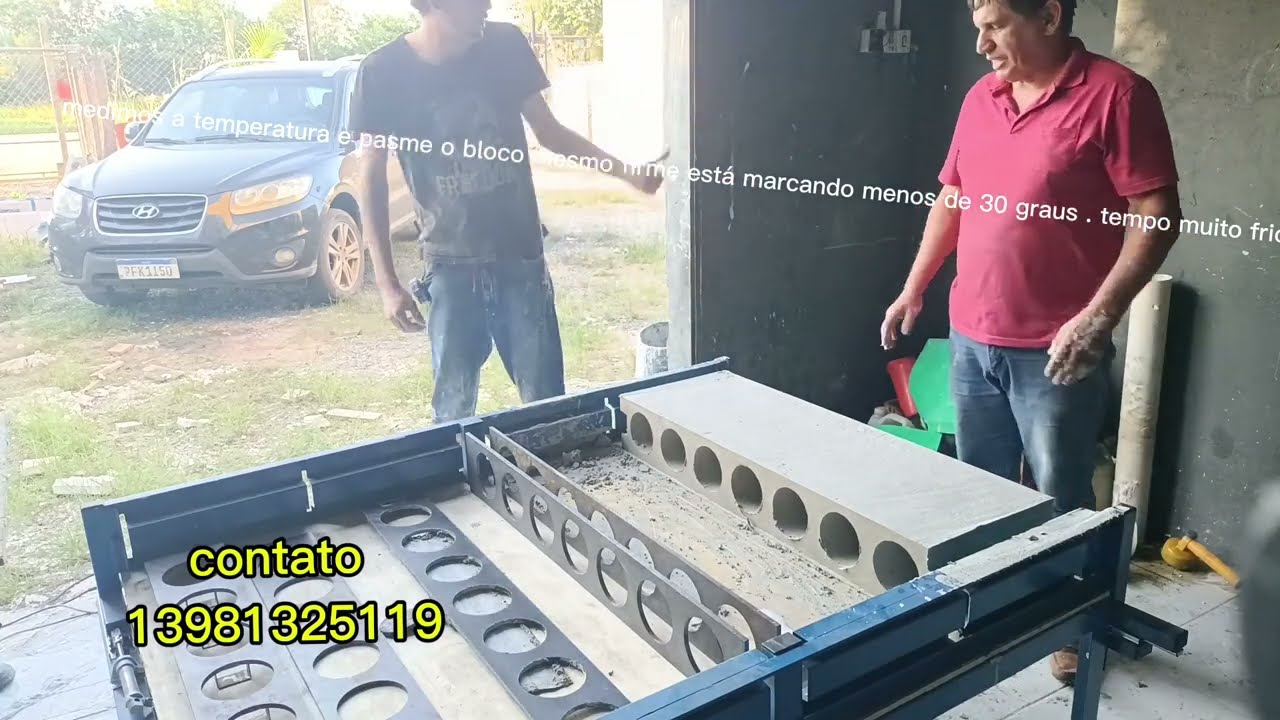 Mesa GB04X para concreto celular bloco.1x33x14