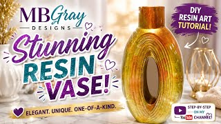 Stunning Resin Vase DIY ✨ You Have to See This!