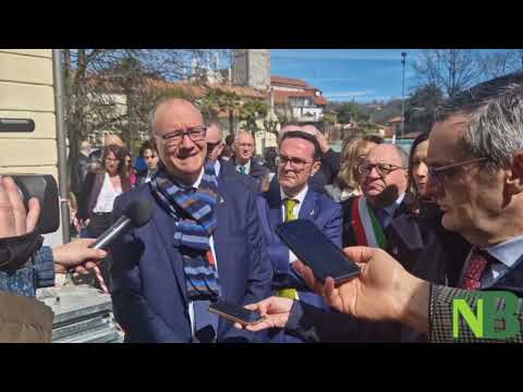 Il Ministro Valditara in visita a Biella alla XXV Aprile a Chiavazza