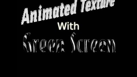 Coppercube 6.7.1 - How to create Animated texture with Green screen