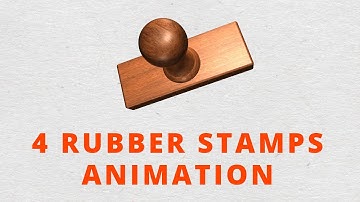 Rubber Stamps Animation Green Screen and After Effects Template project
