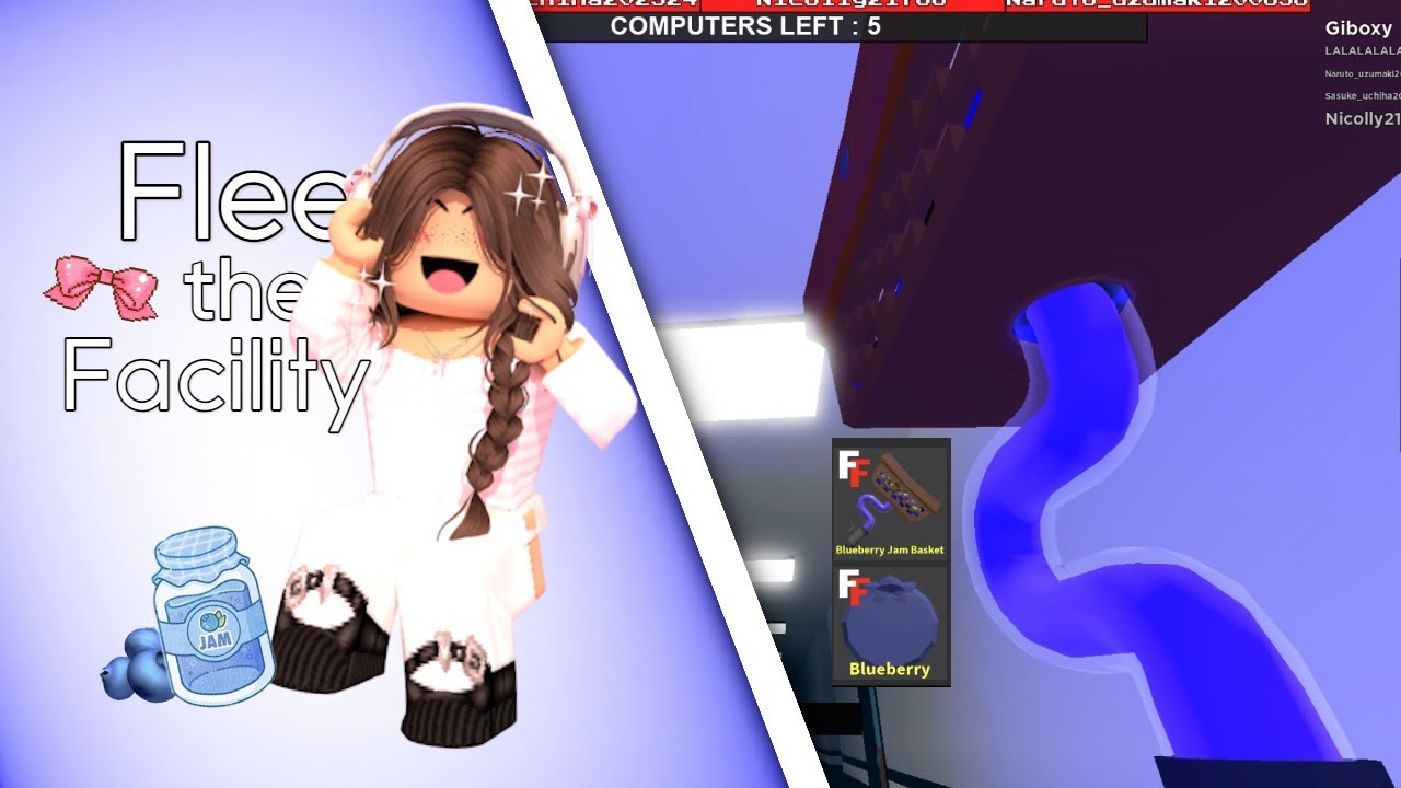 TESTANDO a BLUEBERRY JAM BASKET + (asmr keyboard) - Flee the Facility