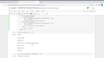 Program Enkripsi dan Dekripsi Caesar Cipher di Python dengan menggunakan ASCII