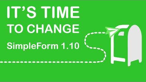 SimpleForm 1.10: A basic WordPress contact form that perfectly matches your needs