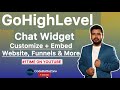 GoHighLevel Chat Widget Tutorial || Customize &amp; Embed on Websites, Funnels &amp; External Sites [2025]