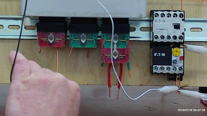 Stop Start Jog motor starter operation and connections