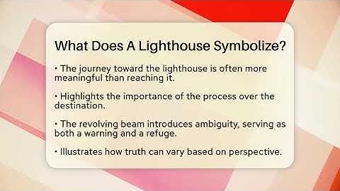 What Does A Lighthouse Symbolize? - The Prose Path