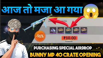 Special Airdrop Free Fire🔥🐰 Bunny Mp 40 Create Opning 😱  "24kGoldn mood :- Garena free fire"