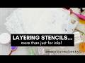 LAYERING STENCILS - for more than just ink! #cardmaking #cards #papercrafts 