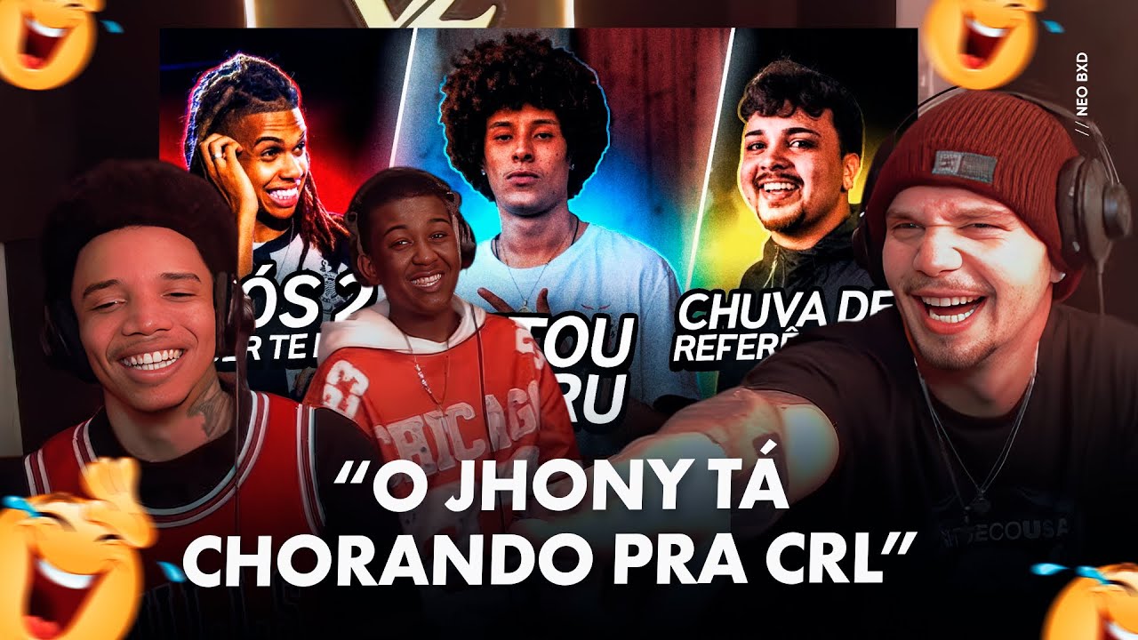 NEO, JHONY E NOG PASSAM MAL DE RIR COM AS 30 RIMAS ENGRAÇADAS 