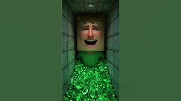 The Most Satisfying Minecraft Fluid and Cloth Simulation #blender #3danimation #minecraft #shorts