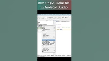 Run kotlin file in Android studio #android #androiddeveloper #androidgames #shortvideo #shorts