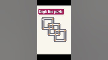 single line puzzle drawing