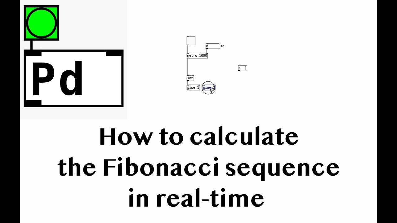 How to calculate Fibonacci sequence in real-time ~ Pure Data - YouTube