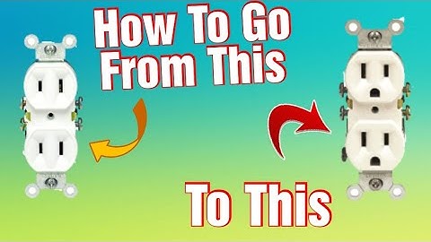 How to swap a 2 prong outlet to a 3 prong outlet.