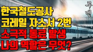 코레일 자소서 쓰는법ㅣ한국철도공사 자기소개서 2번 항목ㅣ조직 내 나의 주요 역할과 솔선수법ㅣ소극적 동료 설득방법