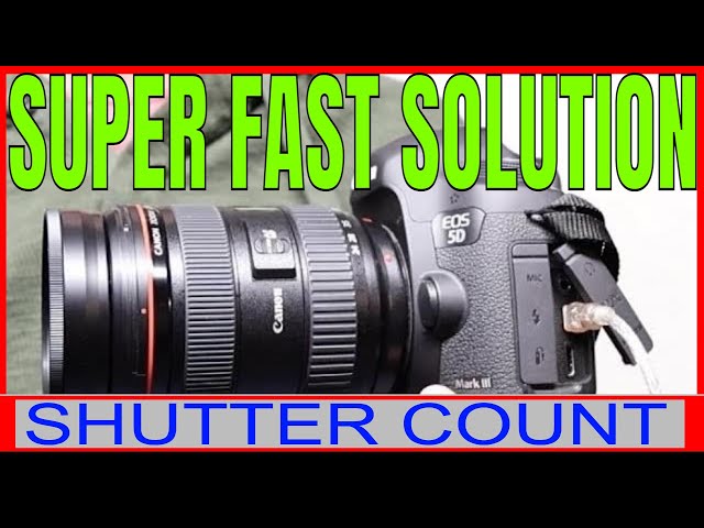 Find Shutter Count on Canon DSLR Fast & Free - YouTube