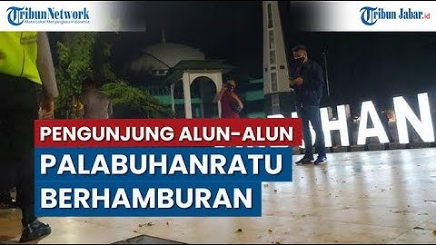 Pengunjung Alun-alun Pelabuhanratu Berhamburan, Polisi Bubarkan Kerumunan Termasuk di Kafe