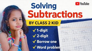 Learn Subtraction Fast with a Class 2 Kid 🧠 | Borrowing Made Easy!