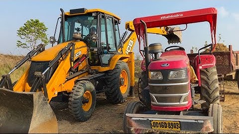 Mahindra YUVO 415 DI Tractor and Swaraj 843 XM Tractor Working With Jcb 3dx Eco Xpert | Jcb Video