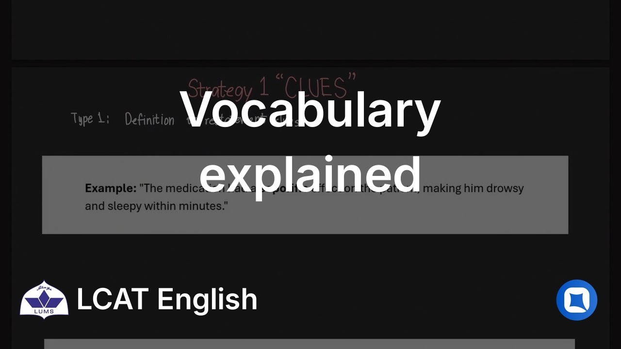 LUMS LCAT English | Vocabulary | Qallam