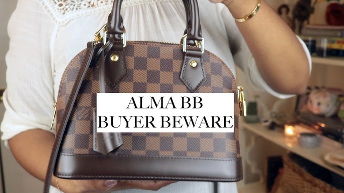 LOUIS VUITTON ALMA BB DAMIER ÉBÈNE LUXURY BAG REVIEW - MILA LE