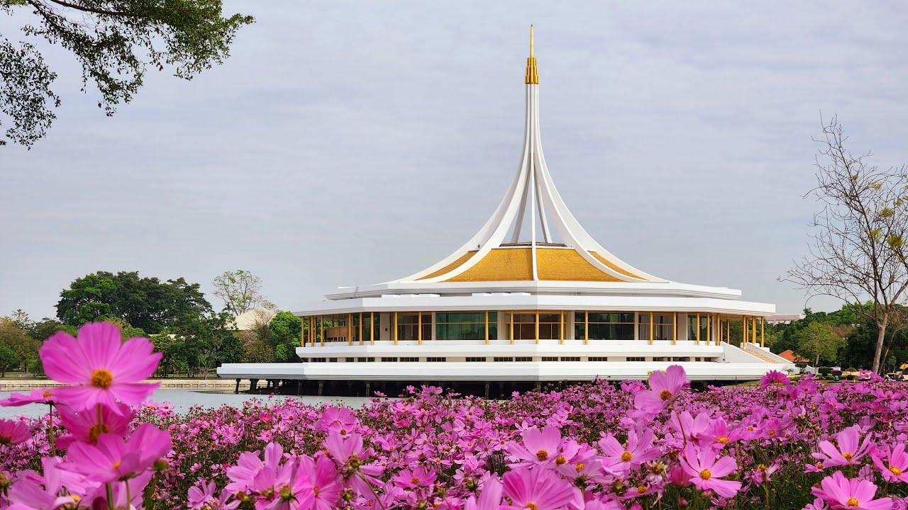 4K Thailand - Bangkok : Suan Luang Rama 9 the largest park in the city? ASMR