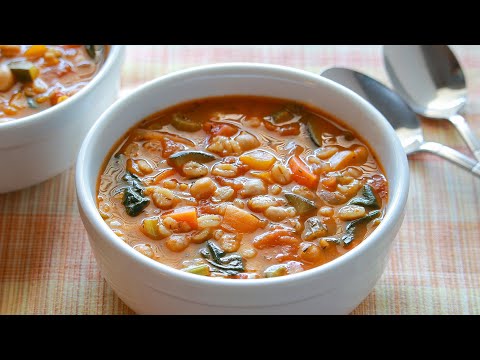 Easy Homemade Mediterranean Soup - Healthy Recipe