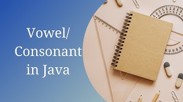 Program to Check Vowel/Consonant - Java