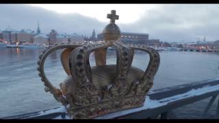 Travel video, one winter day in Stockholm, 4K
