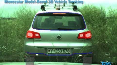 Monocular Model-Based 3D Vehicle Tracking for Autonomous Vehicles in Unstructured Environment