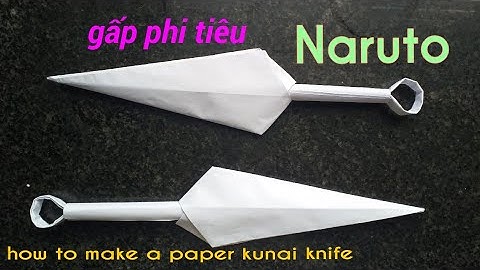 How to make a Paper Kunai Knife - (Naruto Kunai) | EASY