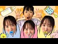 ママが三つ子の赤ちゃんになっちゃった⁉️ここちゃんがお世話しないと・・・・・😳💦【寸劇】