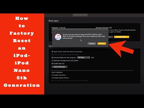 Video: Jak resetujete iPod Nano bez počítače?