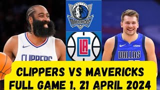 James Harden \& P. George Outshines Luka Doncic : Clippers vs Mavericks Game 1 Highlights | NBA 2024
