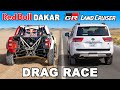 Toyota GR Dakar Hilux v Land Cruiser GR Sport: DRAG RACE