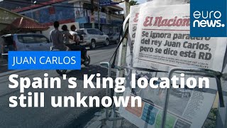 Where is the king? Spain's King has gone into exile but his location still unknown