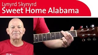 Sweet Home Alabama Guitar Lesson - How to Play Riff #1 chords