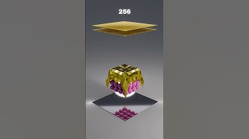 Ceramic Beads Cube x 1,000,000 Cloth Sim | Which Looks Best?  #3danimation #satisfying #asmr