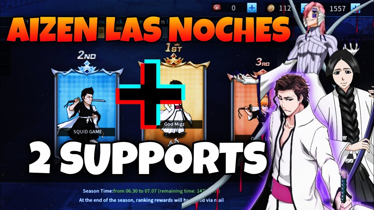 AIZEN with 2 SUPPORTS + Active Gift Codes in Bleach Blood War YouTube