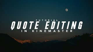 How To Write Quotes On Picture | Quotes Editing Tutorial | How To Edit In KineMaster | Bishal Matick screenshot 3