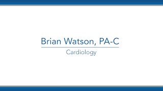 Brian Watson, PA-C video thumbnail